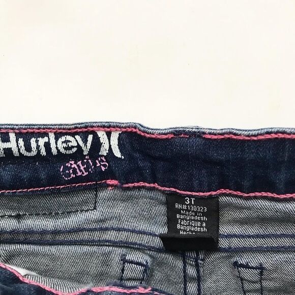 Hurley dark wash denim shorts EUC 3T - Picture 4 of 6